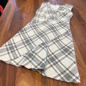 NWT Size Small Dress Tailored by Rebecca Taylor Women Ivory Tweed Dress